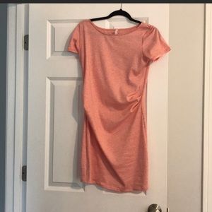 Pink blush maternity dress